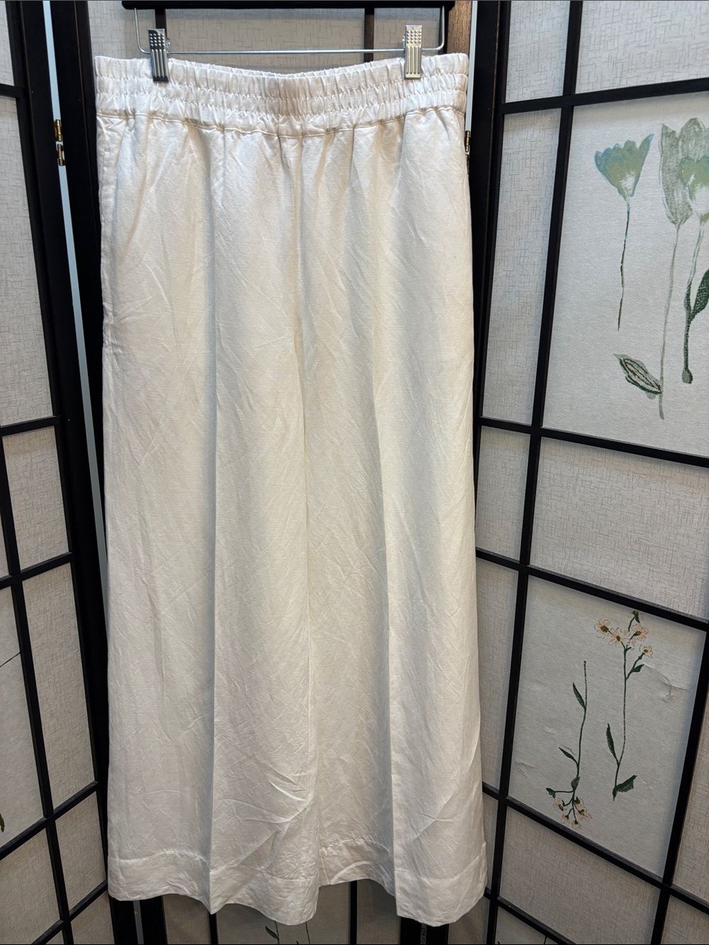 Evereve Sofia Linen Wide Leg Pant
